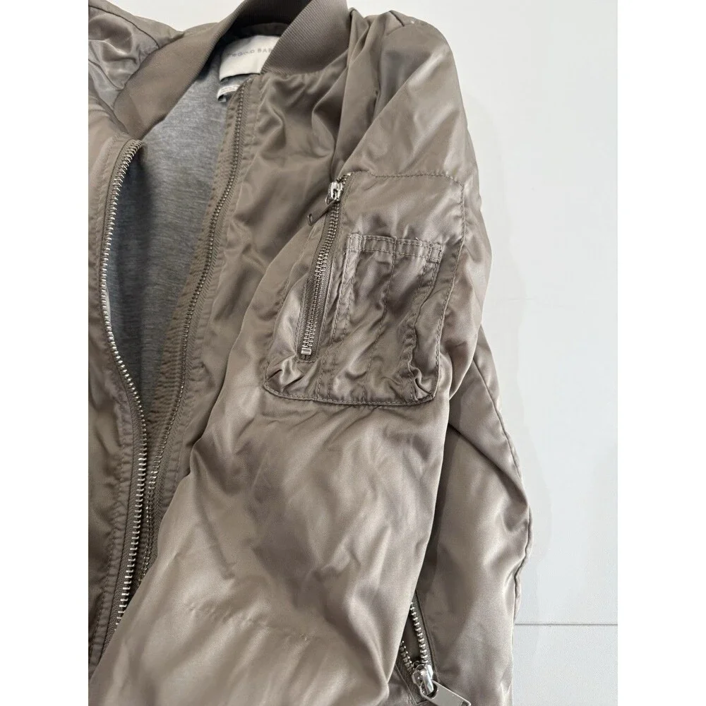 The Group by BABATON Modern Taupe Zip Pocket GILMAN Bomber Jacket Womens sz S - Picture 16 of 16